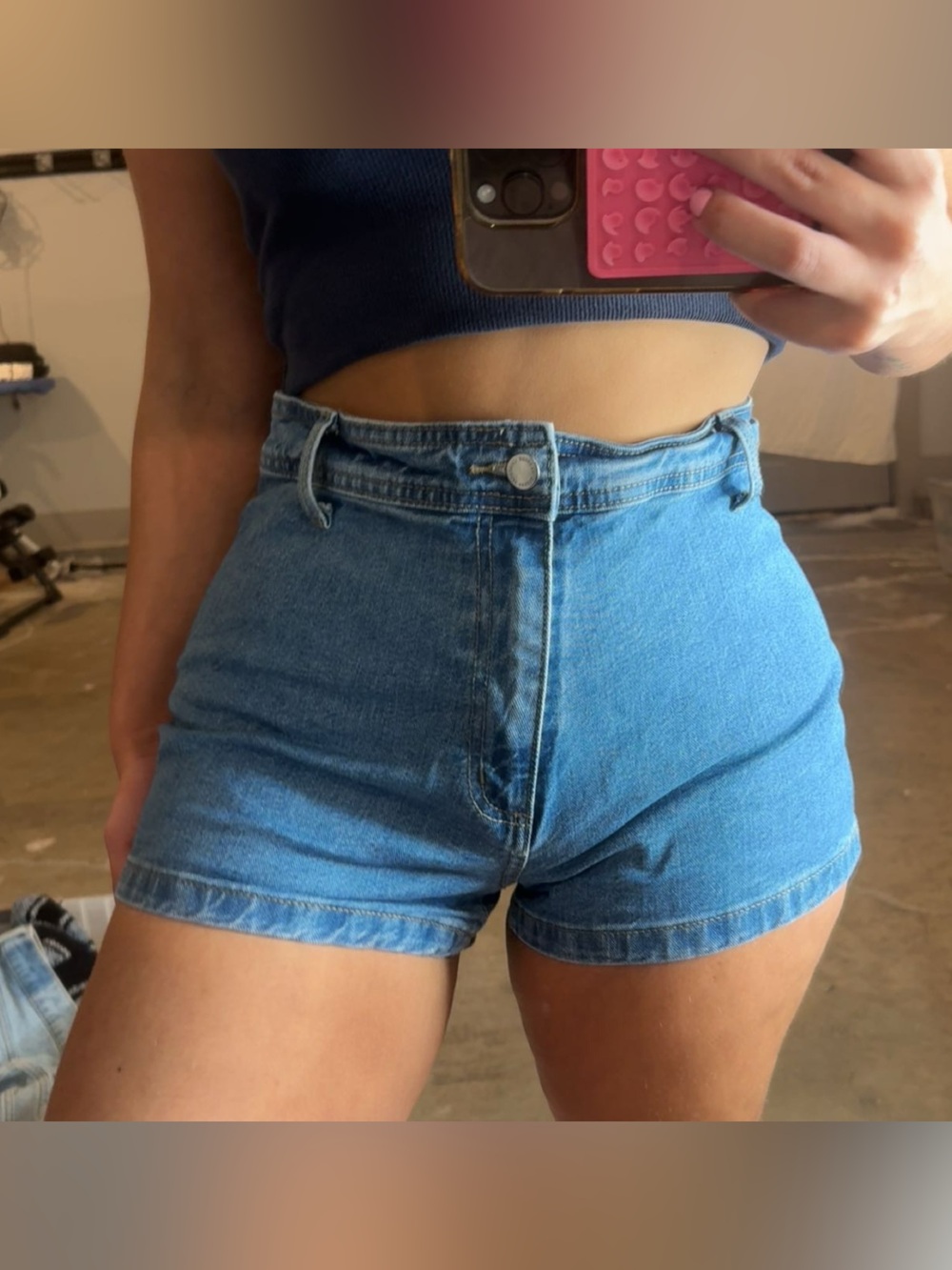 Universal Thread High-Rise Blue Denim Shorts